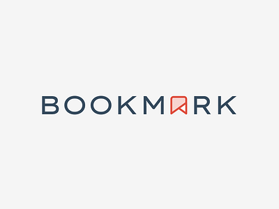 BookMark Logo book branding design identity logo mark minimal minimalist ui