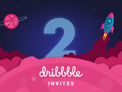 2 Dribbble Invites