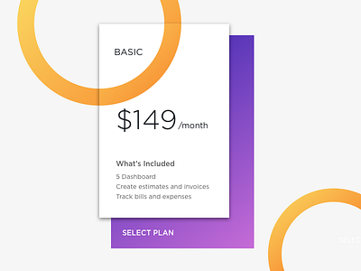 Pricing Plan bright clean gradient pattern payment plan price pricing
