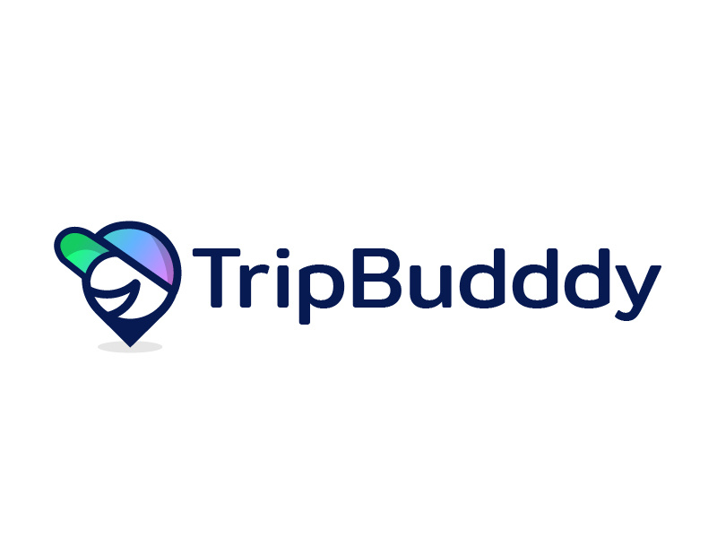 TripBudddy Logo Option 2 trip travel sharing people logo location friends friendly