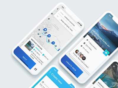 Travel app concept interface landing page map minimal social travel trip user experience