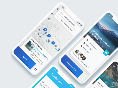 Travel app concept