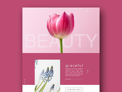 Elegant Home page elegance feminine flower homepage landing page pink soft