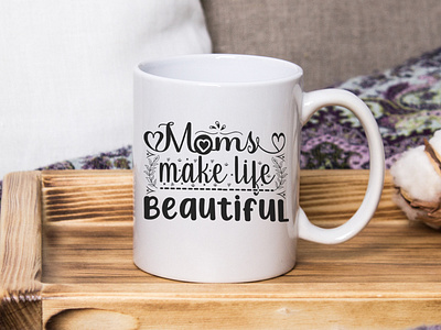 mothers day svg quote with typography handwritten