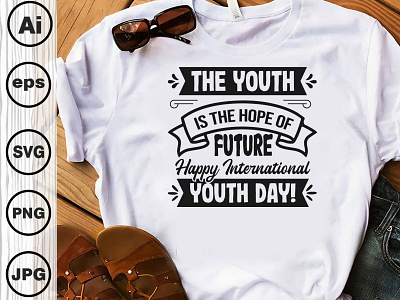 Youth day typography lettering svg typography quotes