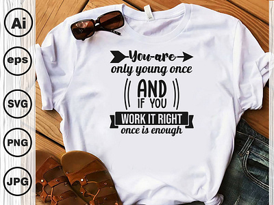 Youth day typography lettering T-shirt design svg