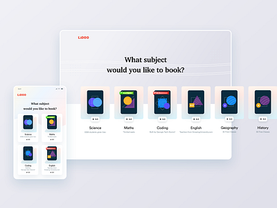 Lidoo Online Learning books branding coding education english flat graydesign illustration lido maths minimalism mobile ui outline pixel art pixel perfect science subject website