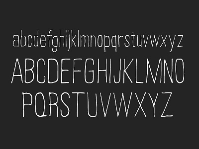 Unihand diy font hand drawn type typography