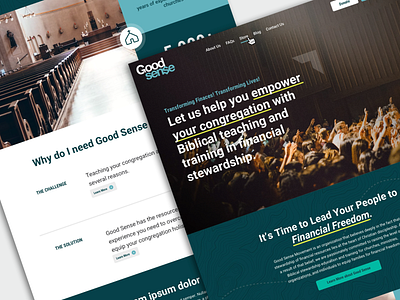 Good Sense Re-brand + Website church desktop patterns ui ui design web design website website design