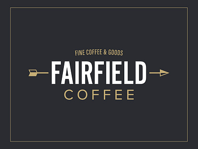 FC Final arrow branding coffee gold logo modern