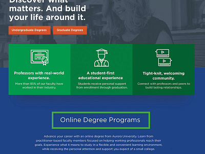 Online Learning Center flat gotham home home page shadow website