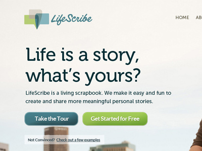 LifeScribe Marketing marketing web app web design website