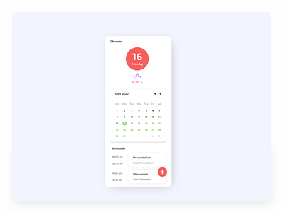 Calendar - UI calendar creative interface ui ux xd design