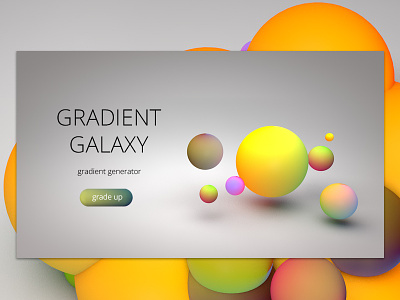 Gradient Galaxy gradient landing page ui ux webdeisgn