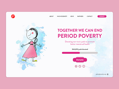 Period Poverty - Landing Page