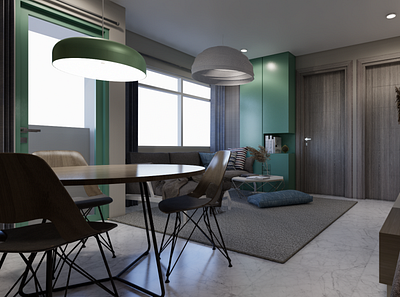 Apartment Scandinavian Interior Design #V1