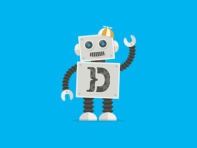 D-bot character design d bot designer illustration robot tone of voice vaadin