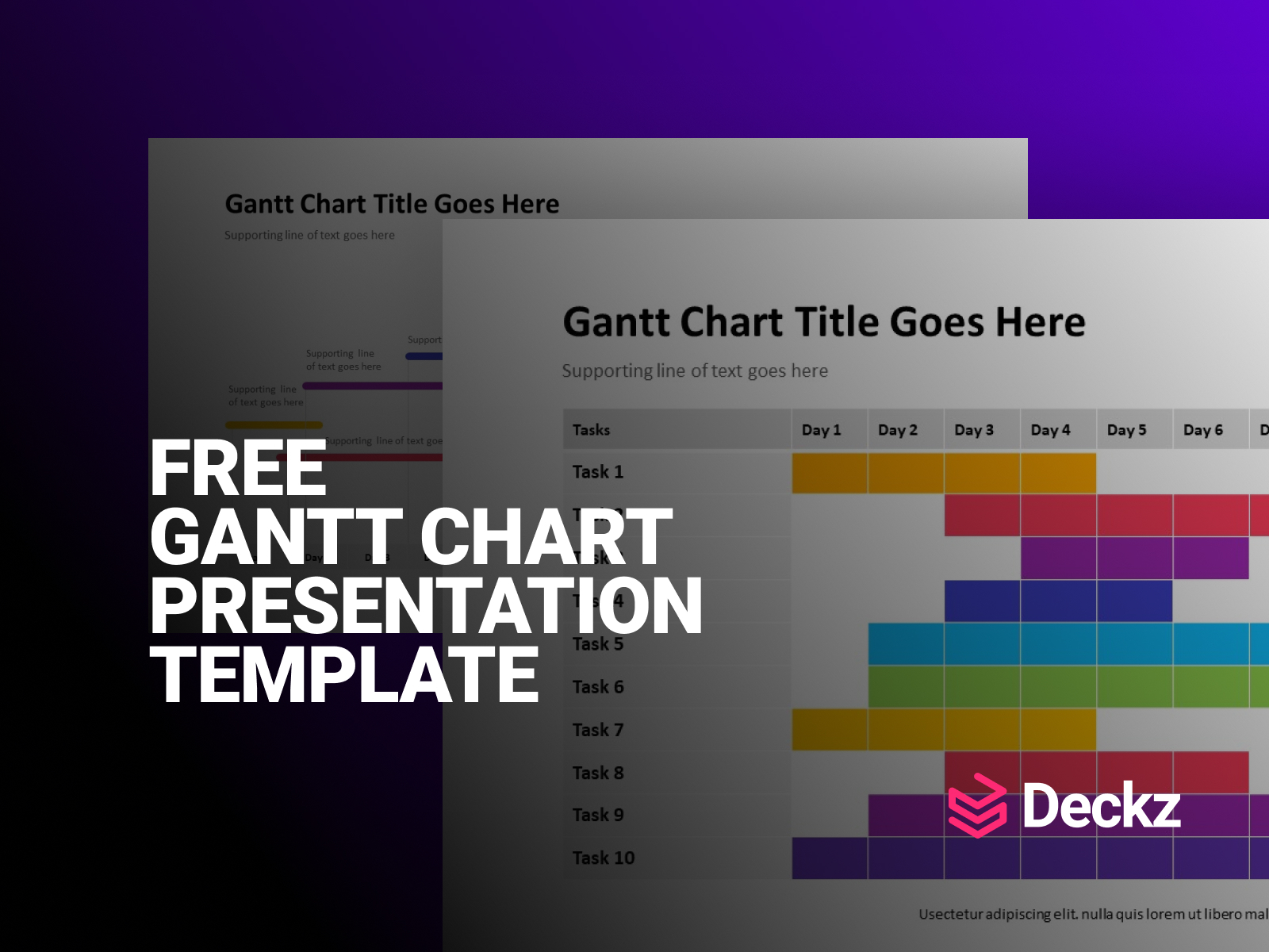 Gantt Chart Presentation Template by Musadiq on Dribbble