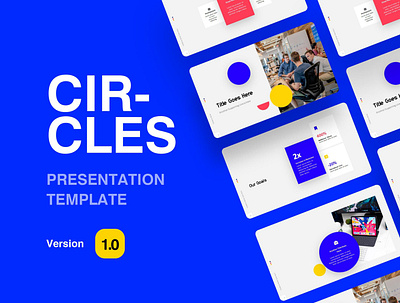 Circles - Free Presentation Template animation design free ppt graphic design homepage ui keynote landing page ppt design ppt template presentation design presentation template template