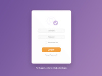 Login Page by Musadiq Maqbool | Dribbble | Dribbble