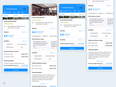 Dunes Hotel Group UI iOS App app app design mobile product design ui ui design