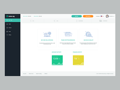 crypto exchange dashboard admin charts crypto dashboard icons illutration portal side menu tabs ui user ux