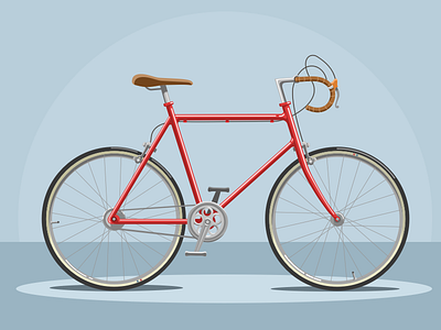 Vintage Bike bicycle bike illustration sketch vector vintage