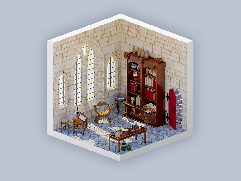 The alchemists' laboratory by Jurgen Bakker on Dribbble