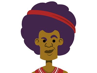 Basketball player athlete basketball cartoon character hair illustration player sketch wip