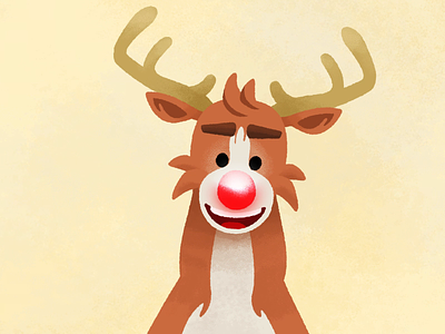 Rudolph the 'led' nosed reindeer (sound on!) aftereffects animation brushes character christmas digitalart illustration keyframe motiongraphics nose photoshop red reindeer rudolph santa sketch wacom wacom cintiq xmas