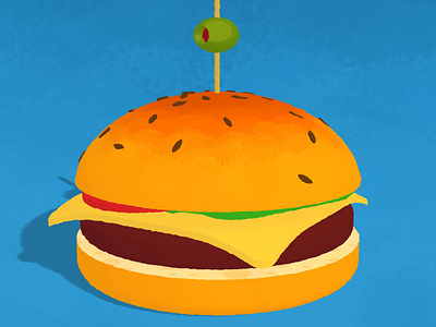 3D burger animation 3d art after effects animation burger cartoon cheeseburger drawing element3d flat design illustration sketchup texture