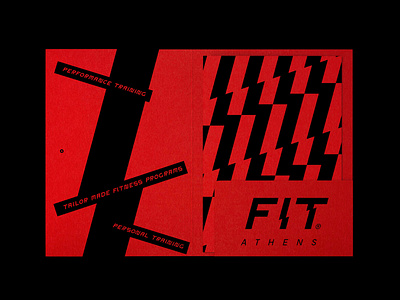 FIT Athens brand identity branding design graphic design minimal red vector visual identity