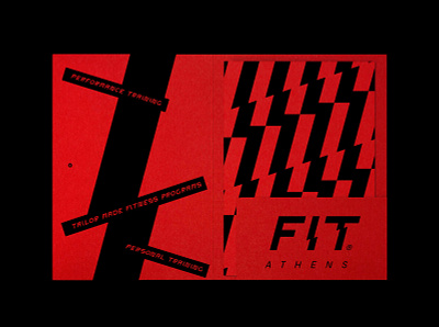 FIT Athens brand identity branding design graphic design minimal red vector visual identity