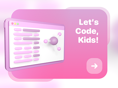 Let's Code, Kids! 3d art education illustrations programming