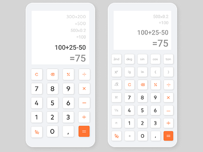 Calculator App app calc calculator dailyui design graphic design illustration ui ux vector