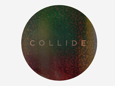 Collide color geometric geometry pattern shapes texture type typography vector