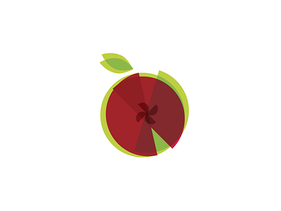 apple? apple fruit geometric geometry icon illustration transparent