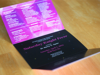 Saturday Knight Fever disco fun gloss invitation invite layout lights print type typography