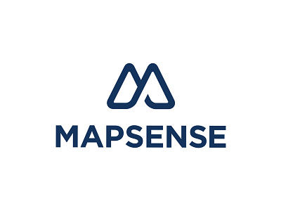 Mapsense Logo branding identity logo mapsense mark mountains