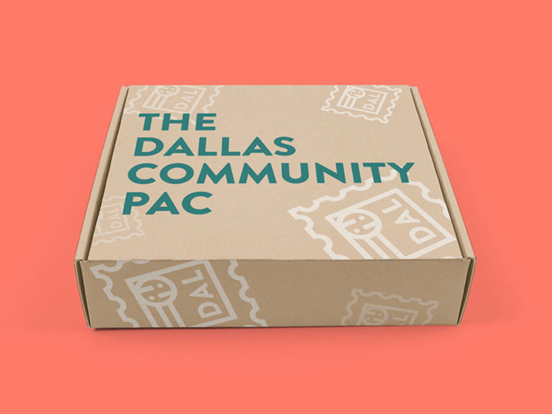 Stamps and Box branding typography packaging logo