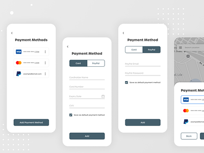 Payment Method Screens