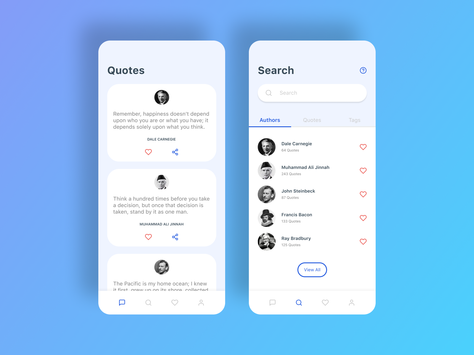 Quotes App by Uroosa Arif on Dribbble