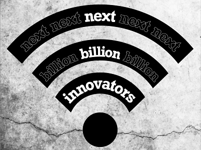 Next Billion Innovators Podcast Cover branding design typography vector