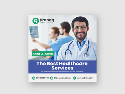 Healthcare Social Media Instagram Post Template ads banner branding campaign class creative design design doctor facebook post graphic design hospital illustration instagram post logo medical social media banner social media post ui