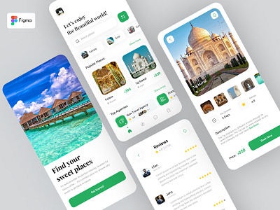 Travel App Concept creative design design graphic design ux