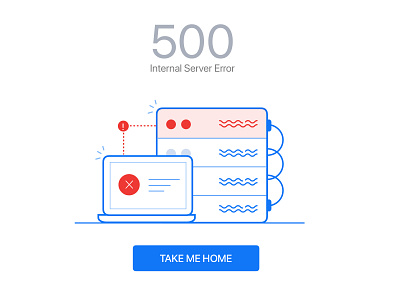 500 Internal Server Error creative design digital illustration ui vector