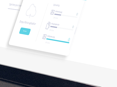 File Uploading Web UI design. software ui ux web ui