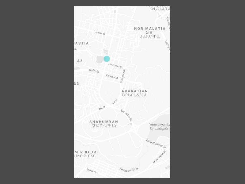 Map Locator Animation flinto interaction design locator map