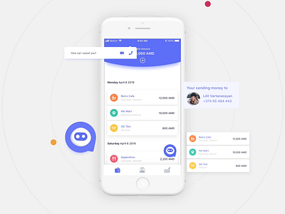 Finance App Chatbot chatbots interaction interaction design ui uxd technologies