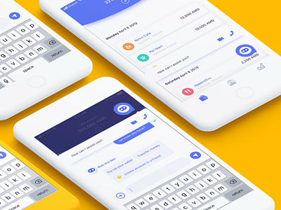 Armpay | fintech chatbot design fintech product design ui ux